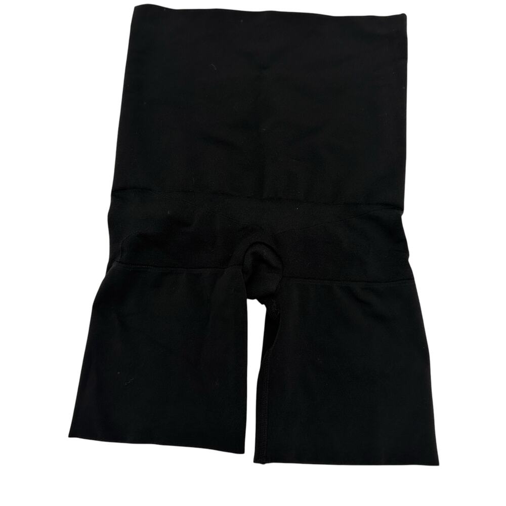 Assets by Spanx Black High Rise Mid Thigh Shaping Bottom Size Large